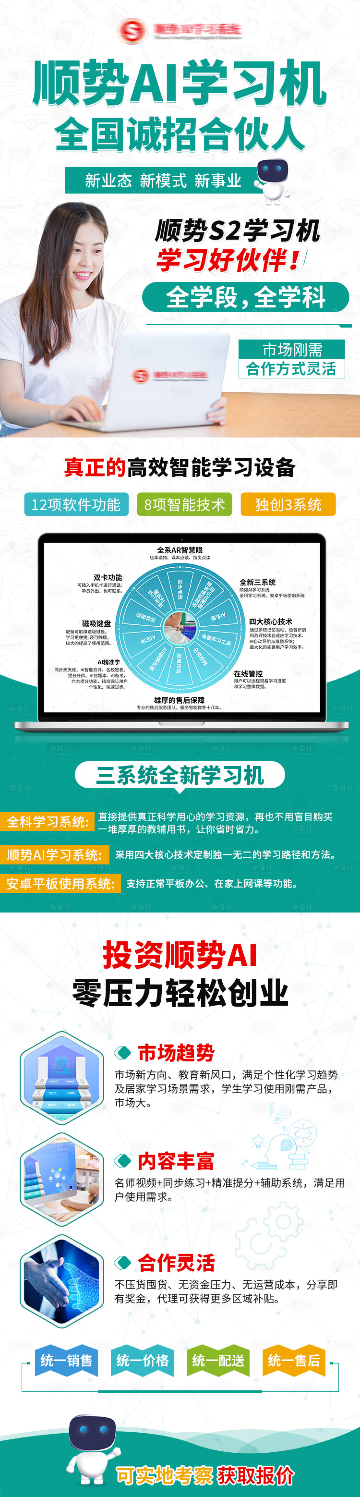 源文件下载【享设计】搜索编号：44050009124825214【AI学习机全国诚招合伙人海报】