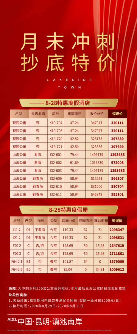 源文件下载【地产特价房源红金海报】编号：59480008932987276