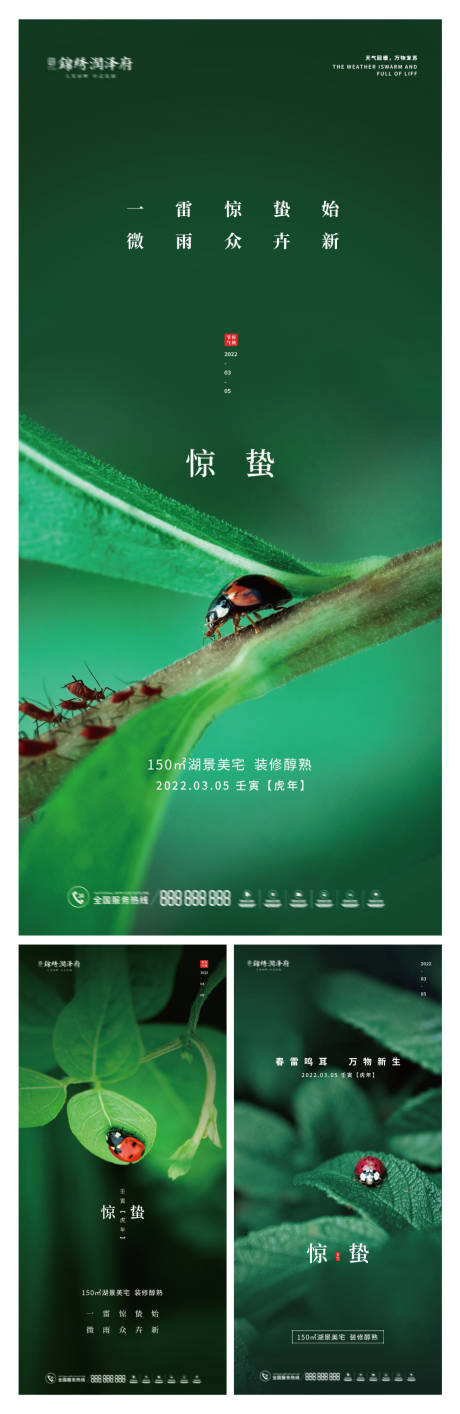 惊蛰二十四节气系列海报-源文件【享设计】