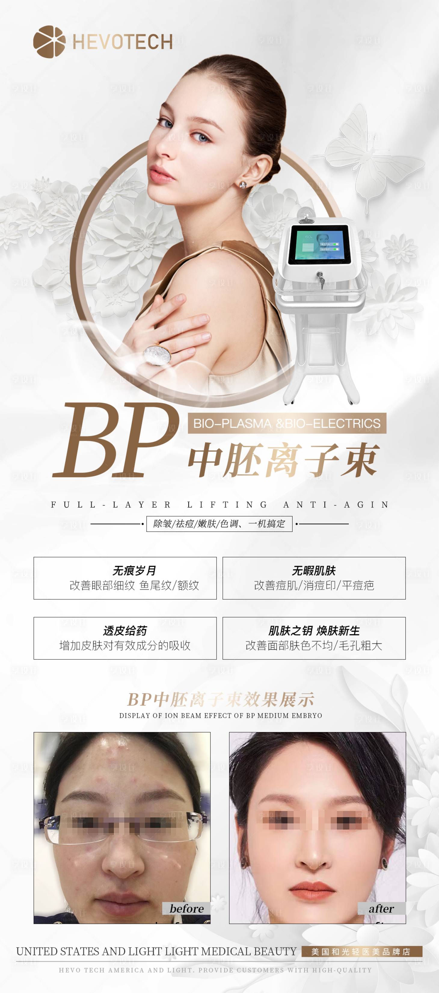 源文件下载【享设计】搜索编号：32990009107192972【医美仪器海报】
