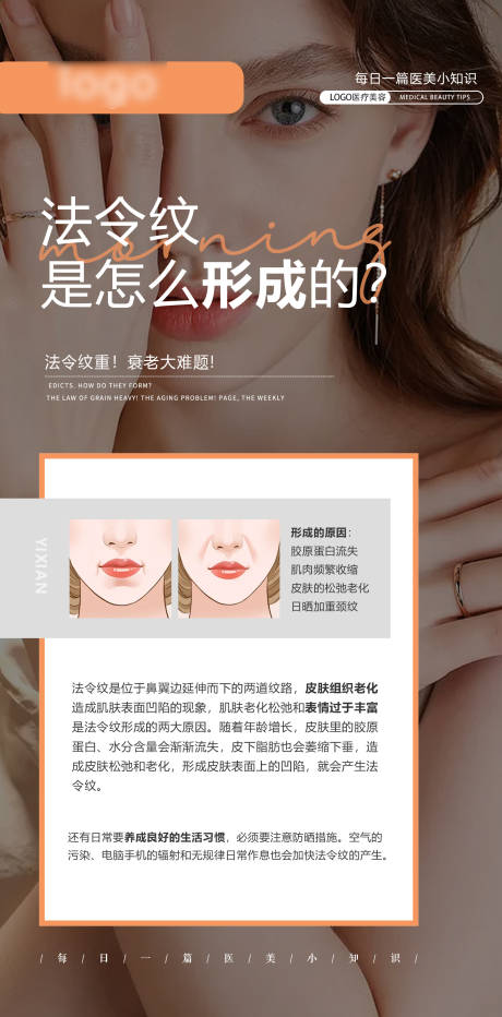 源文件下载【医美法令纹科普海报】编号：28890008850732519
