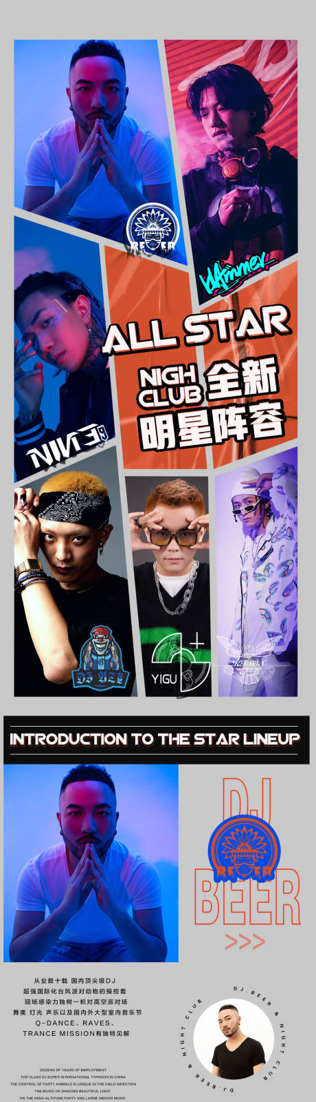 源文件下载【夜店酒吧嘉宾介绍活动长图】编号：37750009066422105