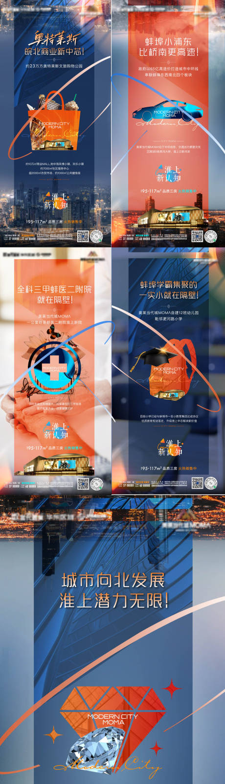 源文件下載【地產(chǎn)商業(yè)繁華價值點微信系列海報】編號：41750008897542256