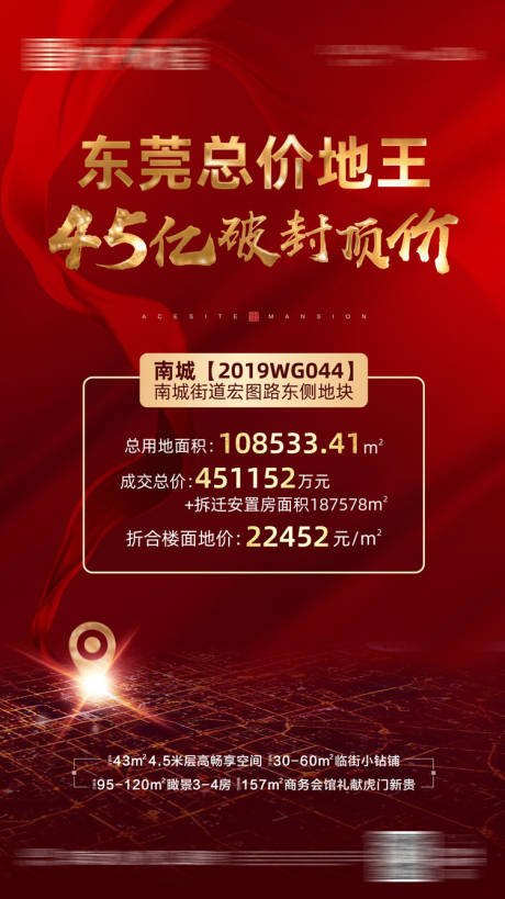 源文件下载【地产拍地海报 】编号：37710008963862050