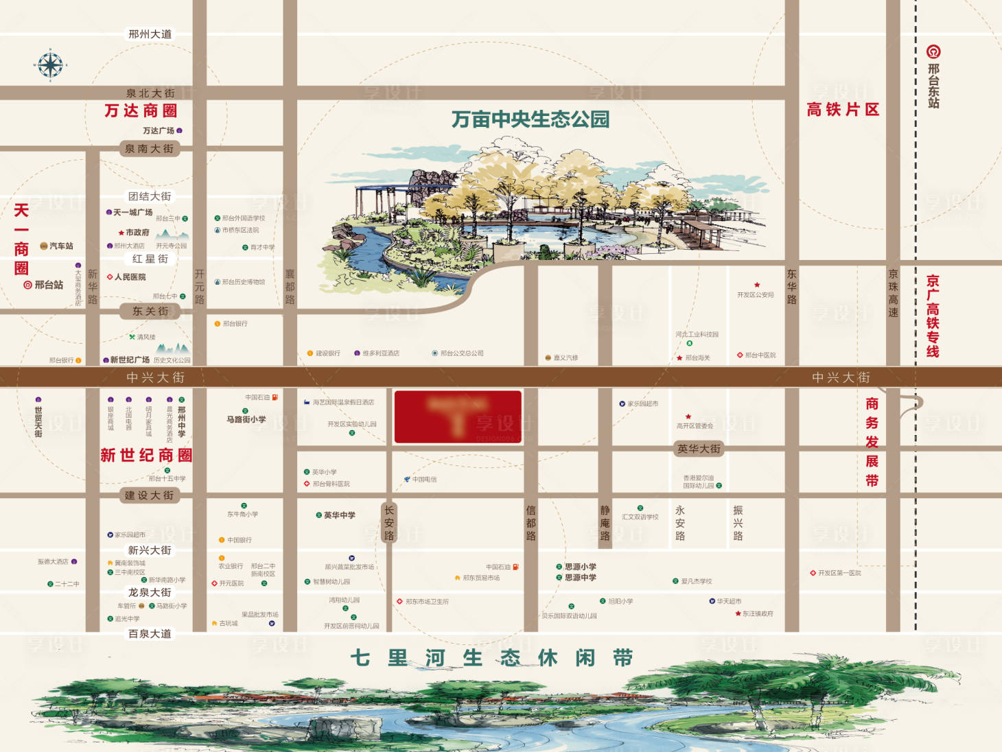 源文件下載【享設計】搜索編號：82280009028941285【地產區位圖廣告展板】