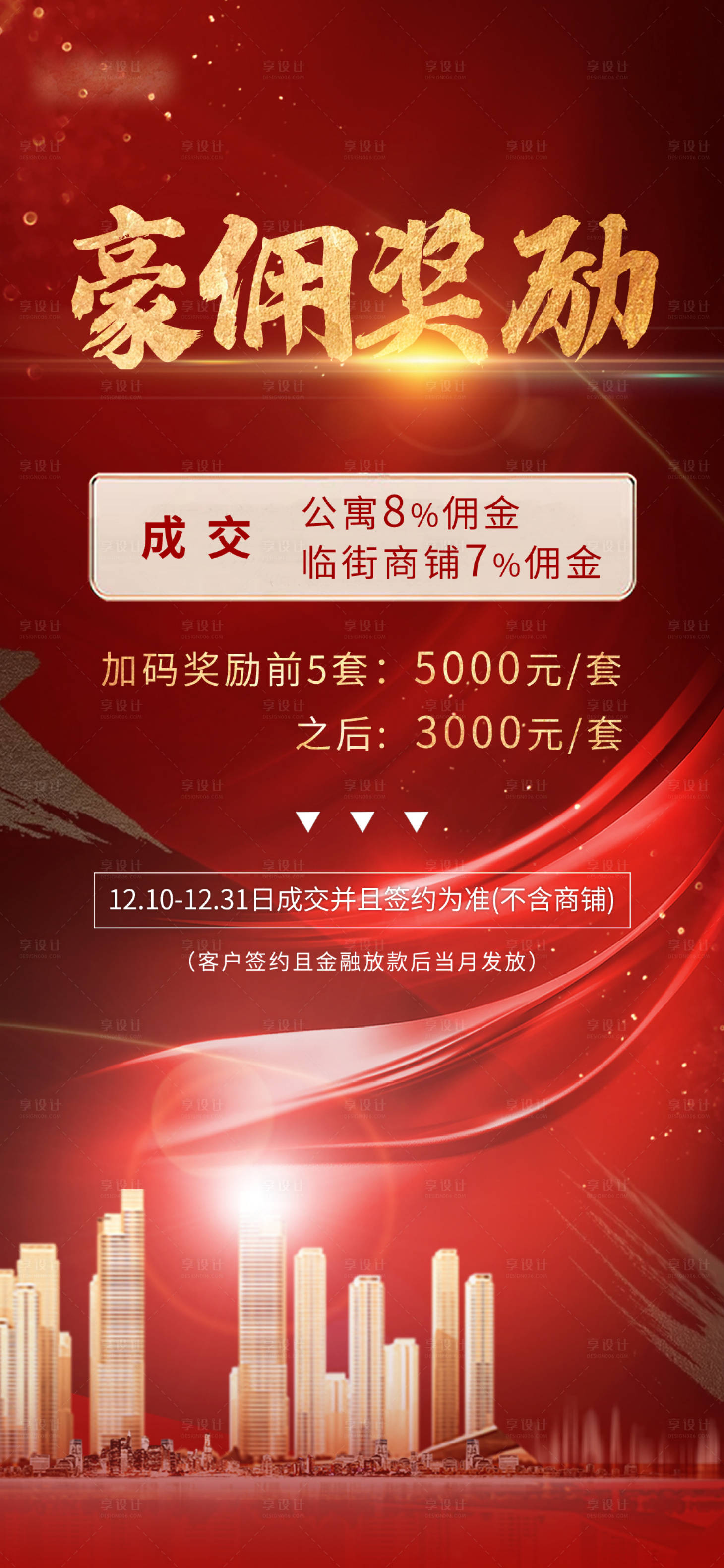 源文件下载【红色地产成交佣金奖励微信稿】编号：71020009000497878