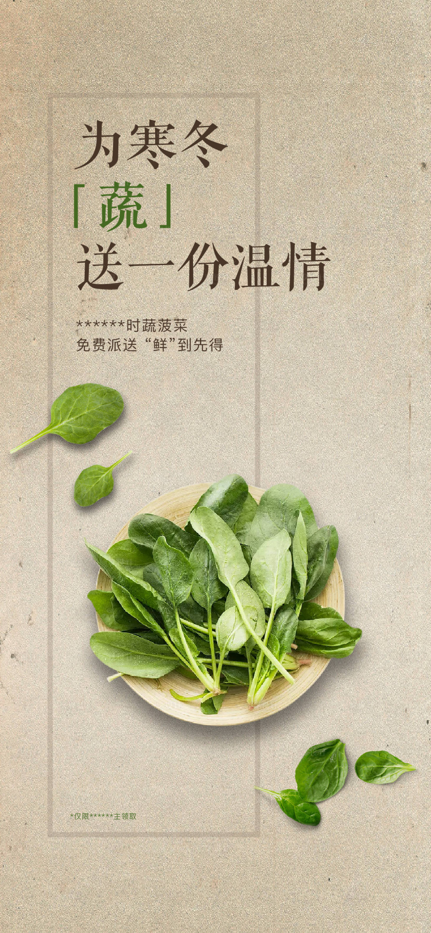 源文件下载【送蔬菜活动简约海报】编号：39620009135222483