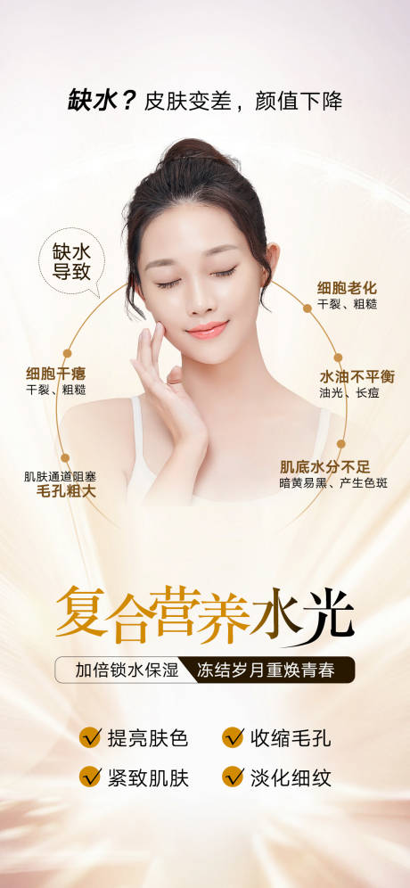 源文件下载【享设计】搜索编号：66650008838817995【水光医美海报】