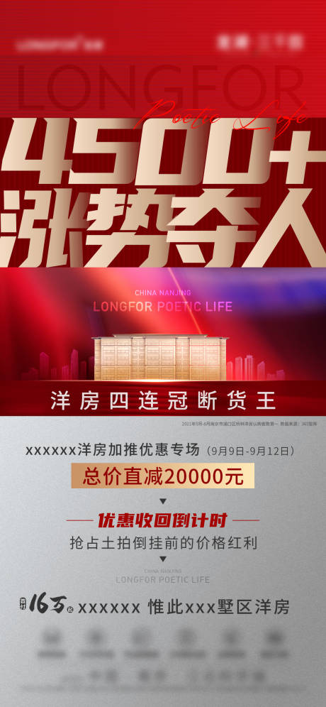 源文件下载【地产红色优惠热销海报】编号：78160008671577067