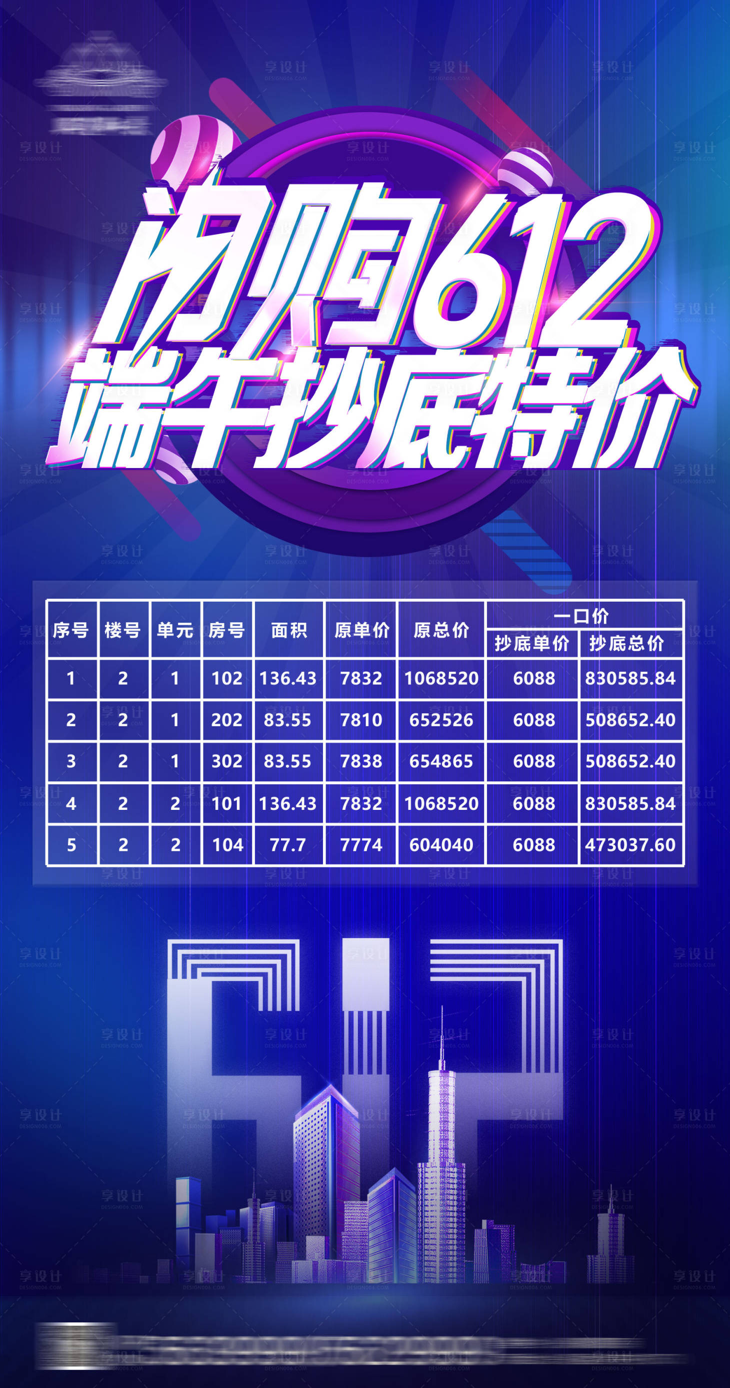 源文件下載【享設計】搜索編號：16350008684716715【地產特價促銷海報】