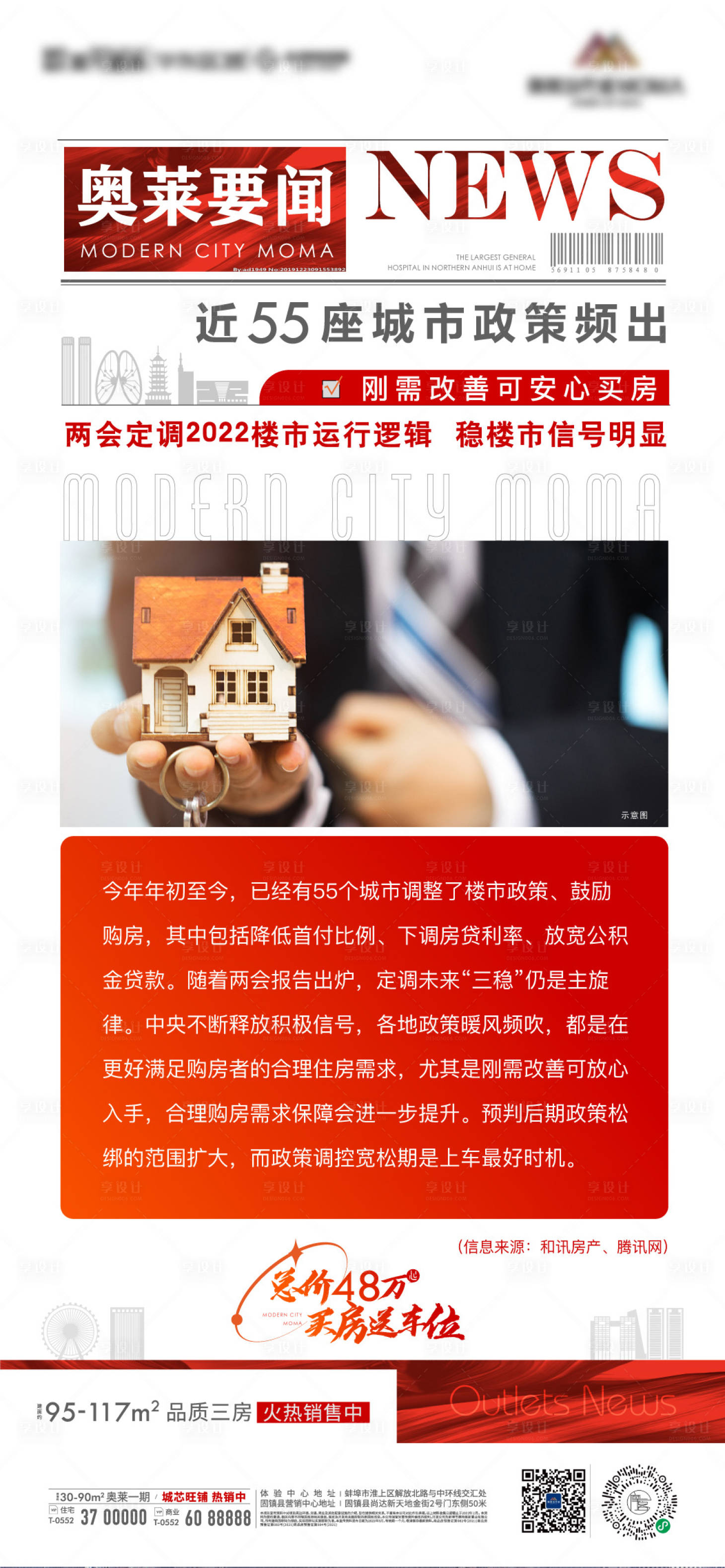 源文件下载【享设计】搜索编号：46880008958791605【地产政策要闻快讯新闻排版微信海报】