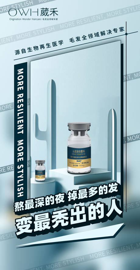 源文件下载【微商产品育发液招商海报】编号：45880009158471913
