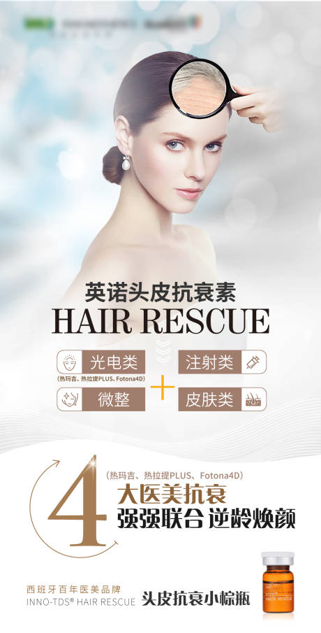 源文件下载【享设计】搜索编号：83570008772386145【医美头皮抗衰倒计时海报】