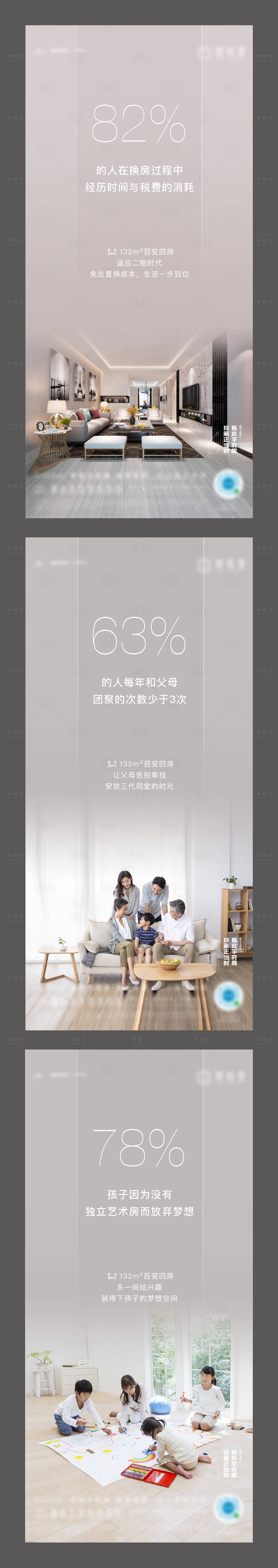 源文件下載【享設計】搜索編號：73440009152511519【換房戶型價值點刷屏】