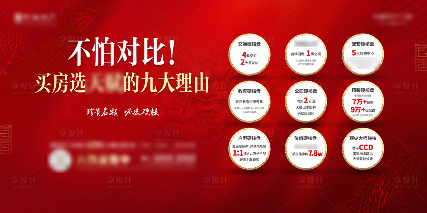 源文件下载【享设计】搜索编号：17580009108433428【售楼处9大理由展板】