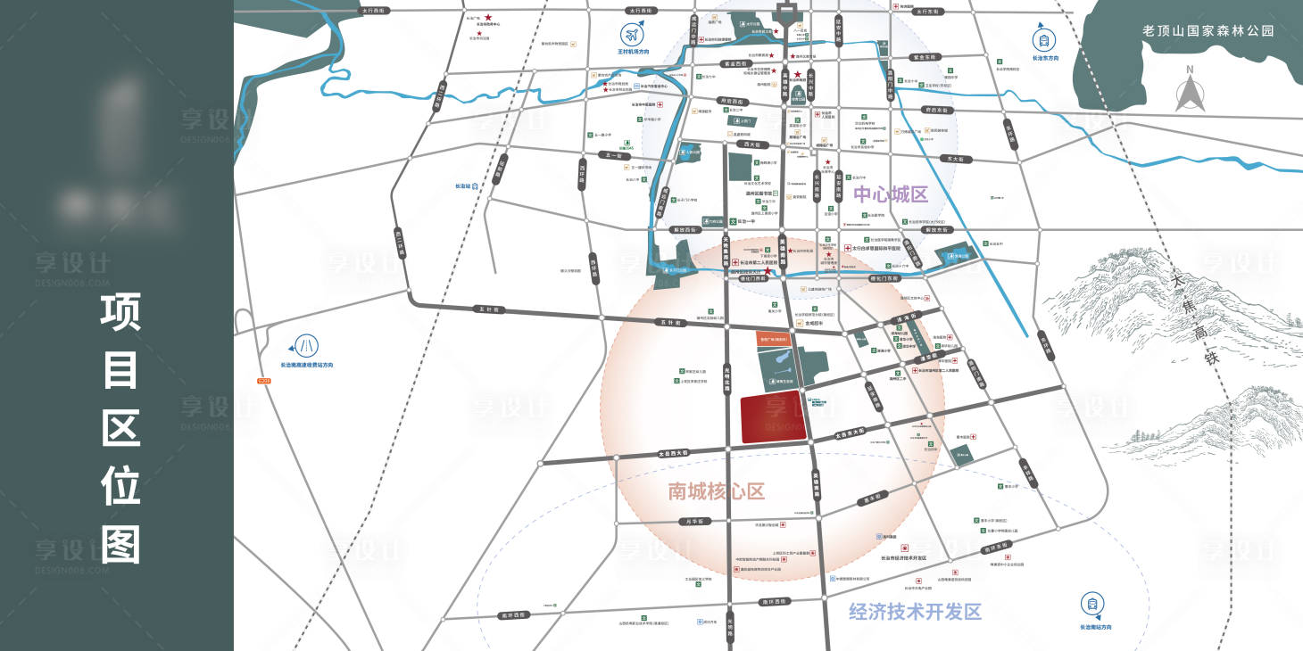 源文件下载【地产区位图海报】编号：20220303165646234