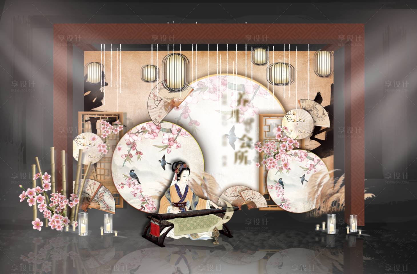 源文件下載【享設計】搜索編號：95140008995163848【房地產新中式美陳打卡DP點設計】