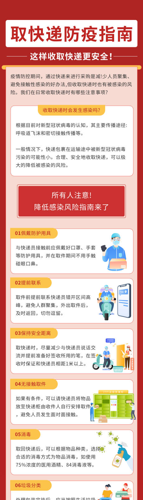 源文件下载【取快递疫情防疫长图海报】编号：67560009032919769