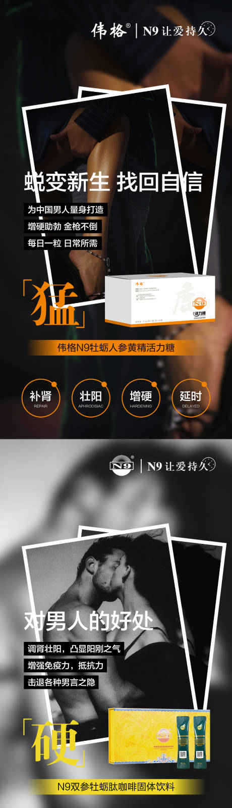 源文件下载【微商男性保健保养补肾系列海报】编号：87180009158106481
