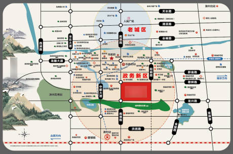 源文件下載【享設計】搜索編號：16220008891952077【地產區位圖】