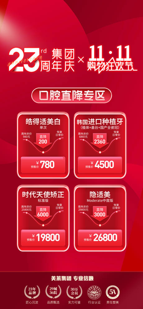 源文件下載【享設計】搜索編號：84630008835944366【口腔雙十一福利海報】