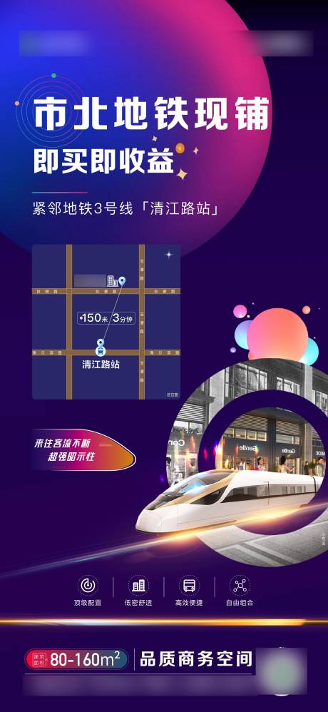 源文件下载【地产地铁现铺海报】编号：37500009142253101