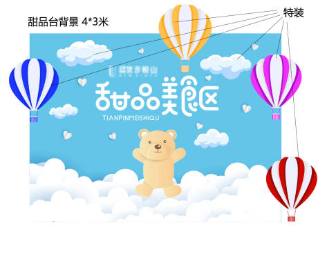 源文件下载【房地产甜品区活动展板】编号：20220303215452236