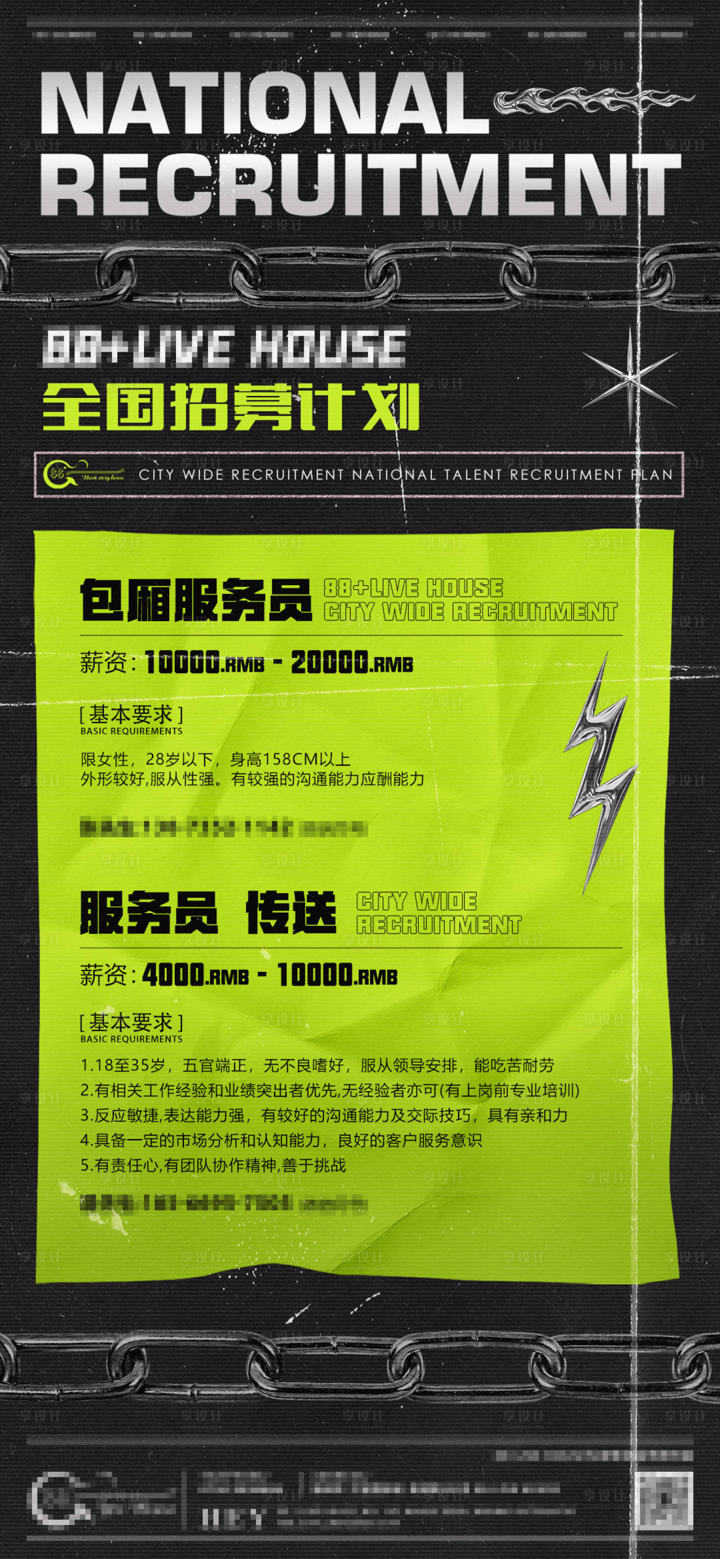 源文件下载【酒吧招聘海报】编号：20720008968317903