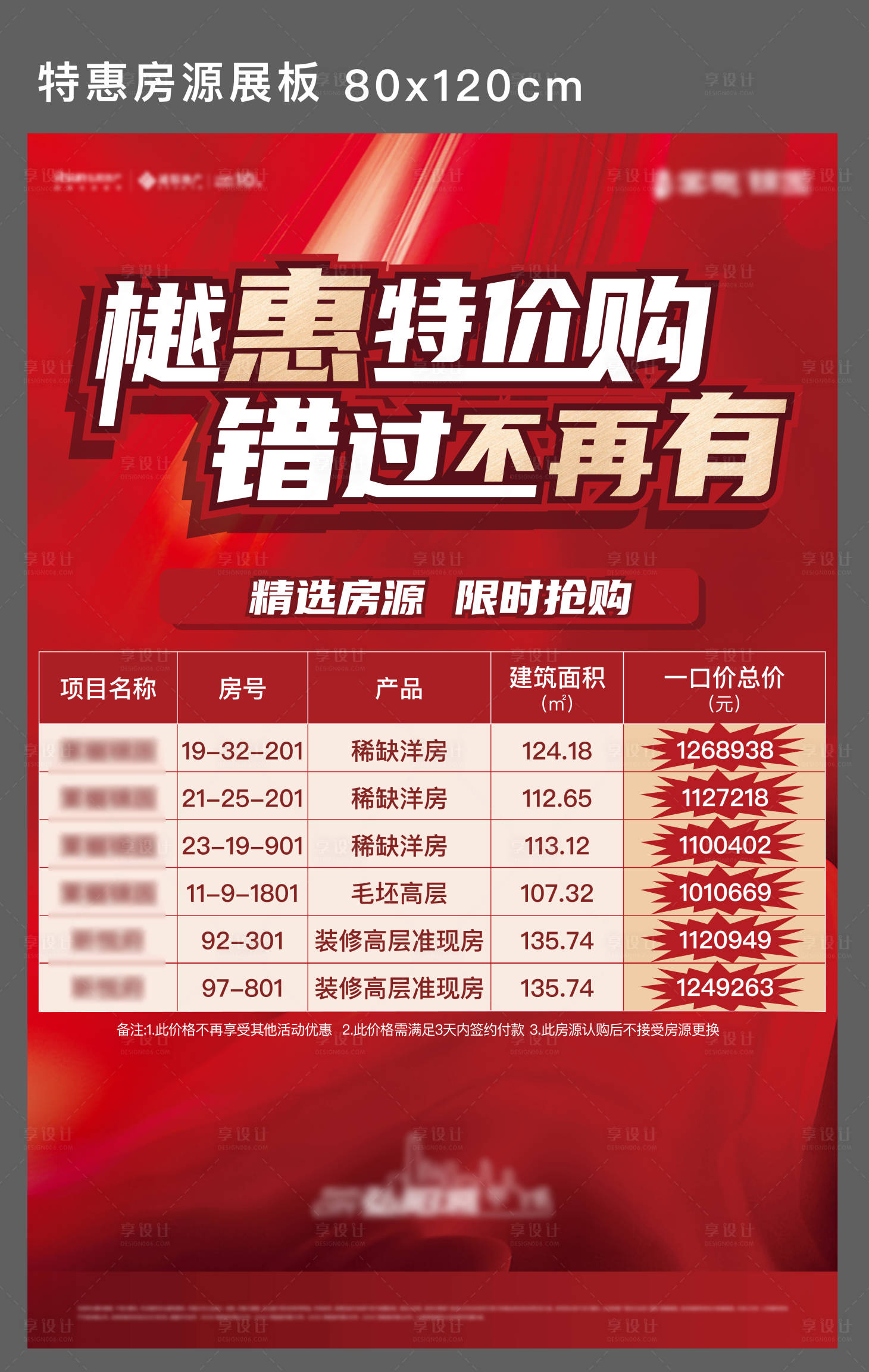 源文件下载【特惠房源展架】编号：54420008809279713