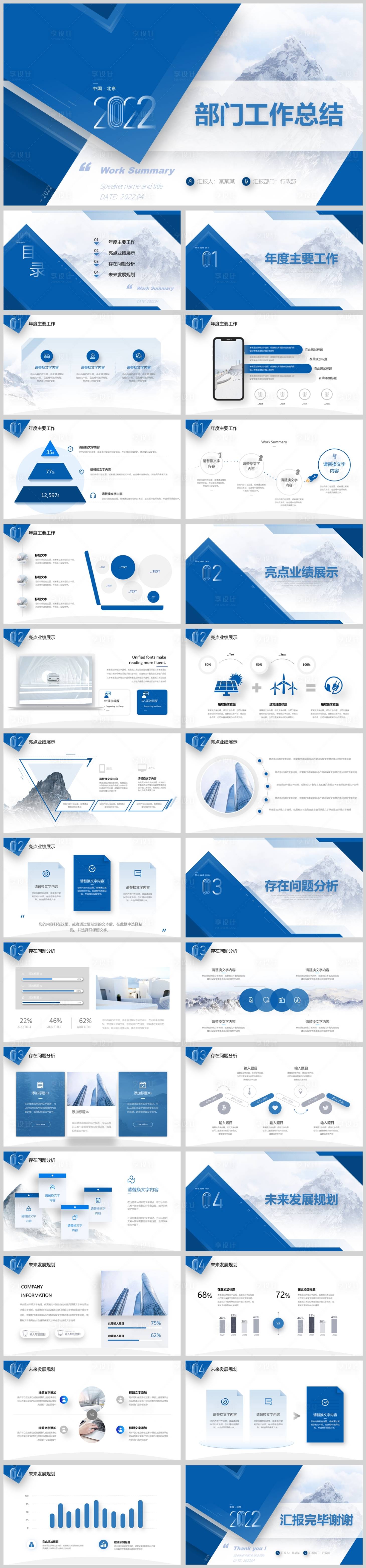 源文件下载【办公室工作报告PPT】编号：20220413115514687