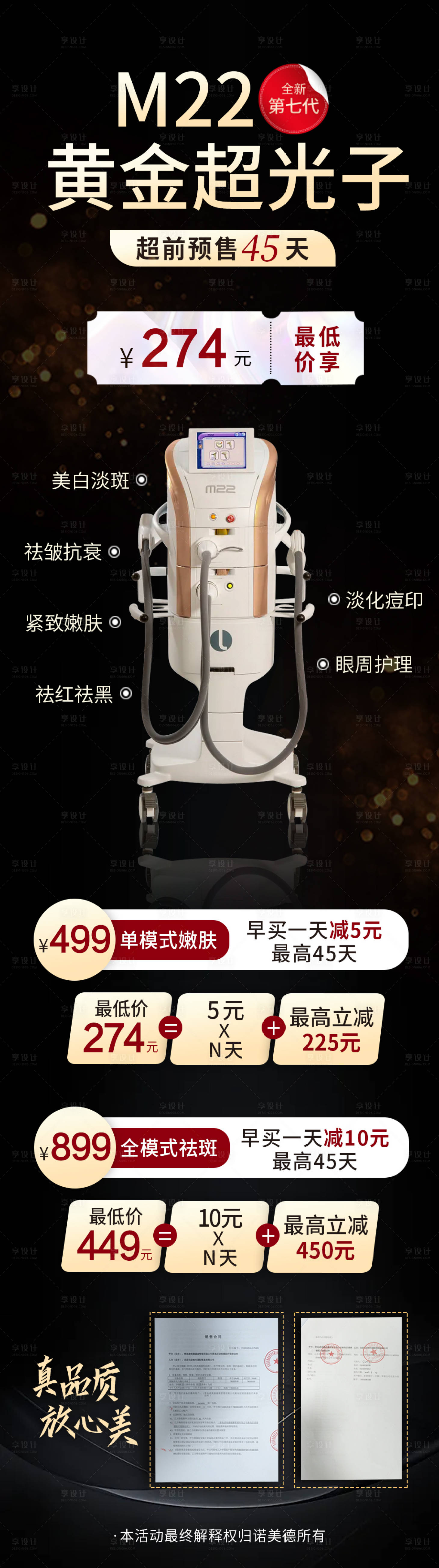 源文件下載【享設計】搜索編號：99710009658675957【整形醫(yī)美M22超光子項目預售海報】