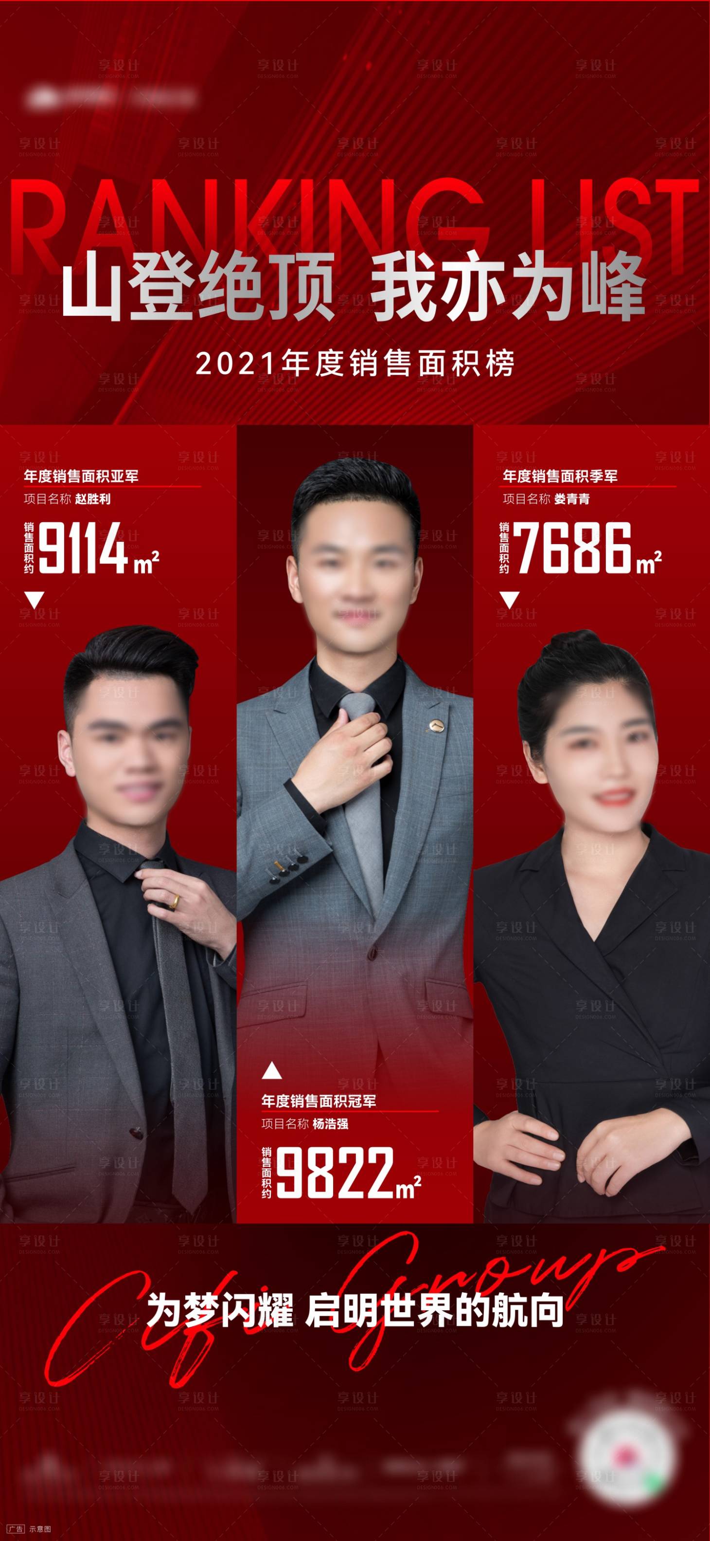 源文件下载【年度销售面积销冠红金海报】编号：37890009686819711