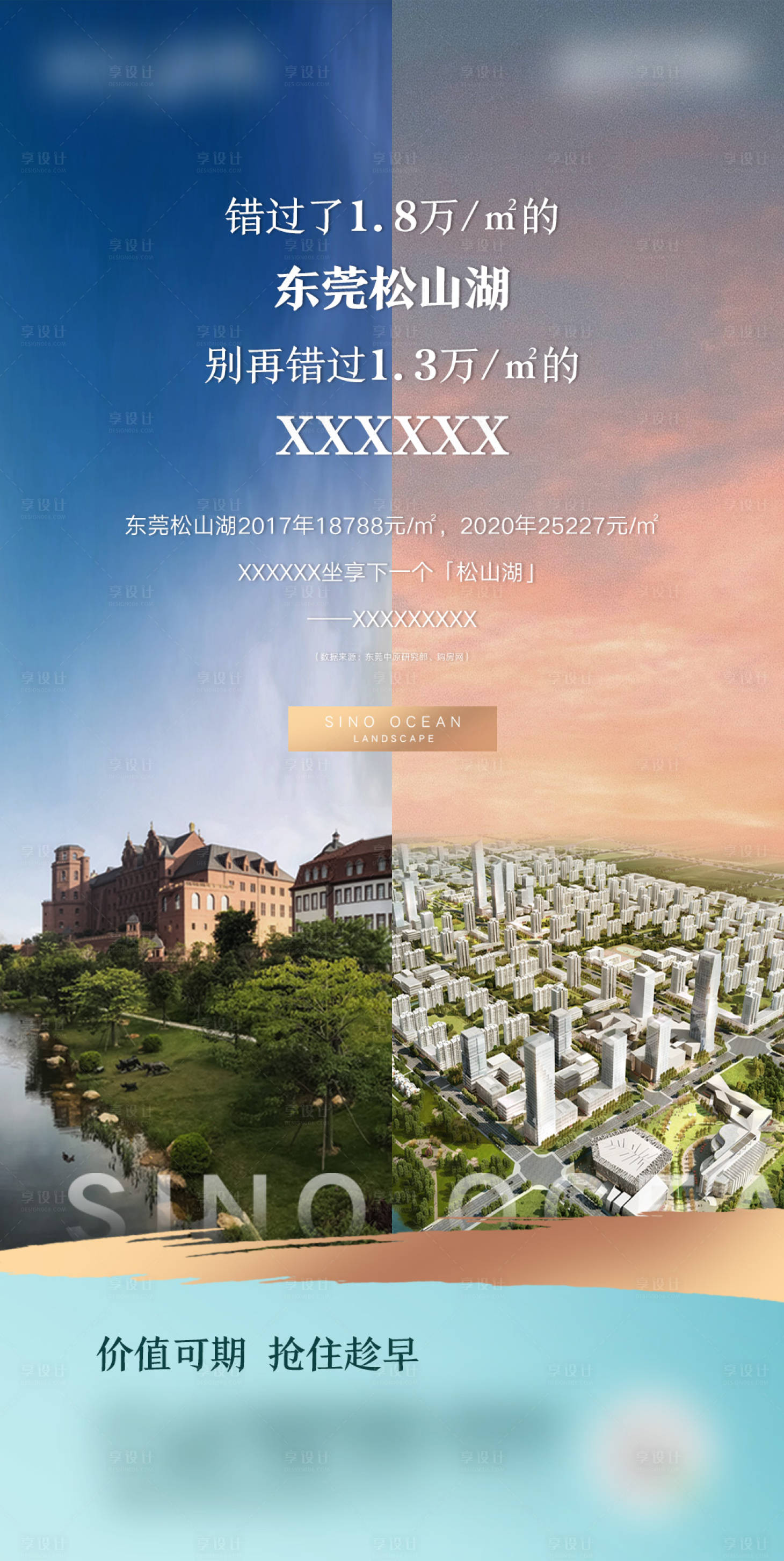 源文件下载【享设计】搜索编号：24550009549504034【地产价格对比单图】