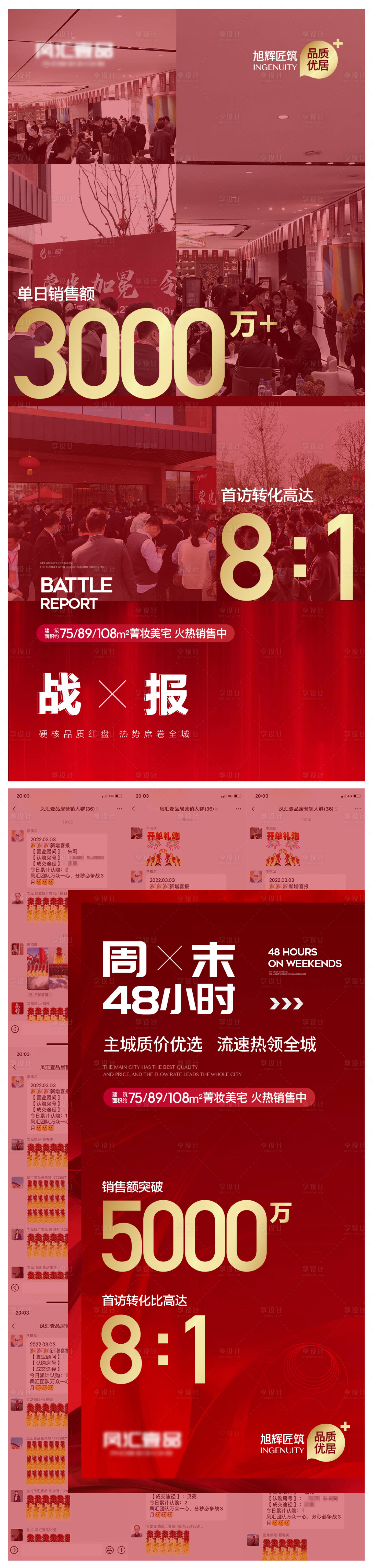 源文件下载【地产热销现场截图数字系列海报】编号：85440009601079731