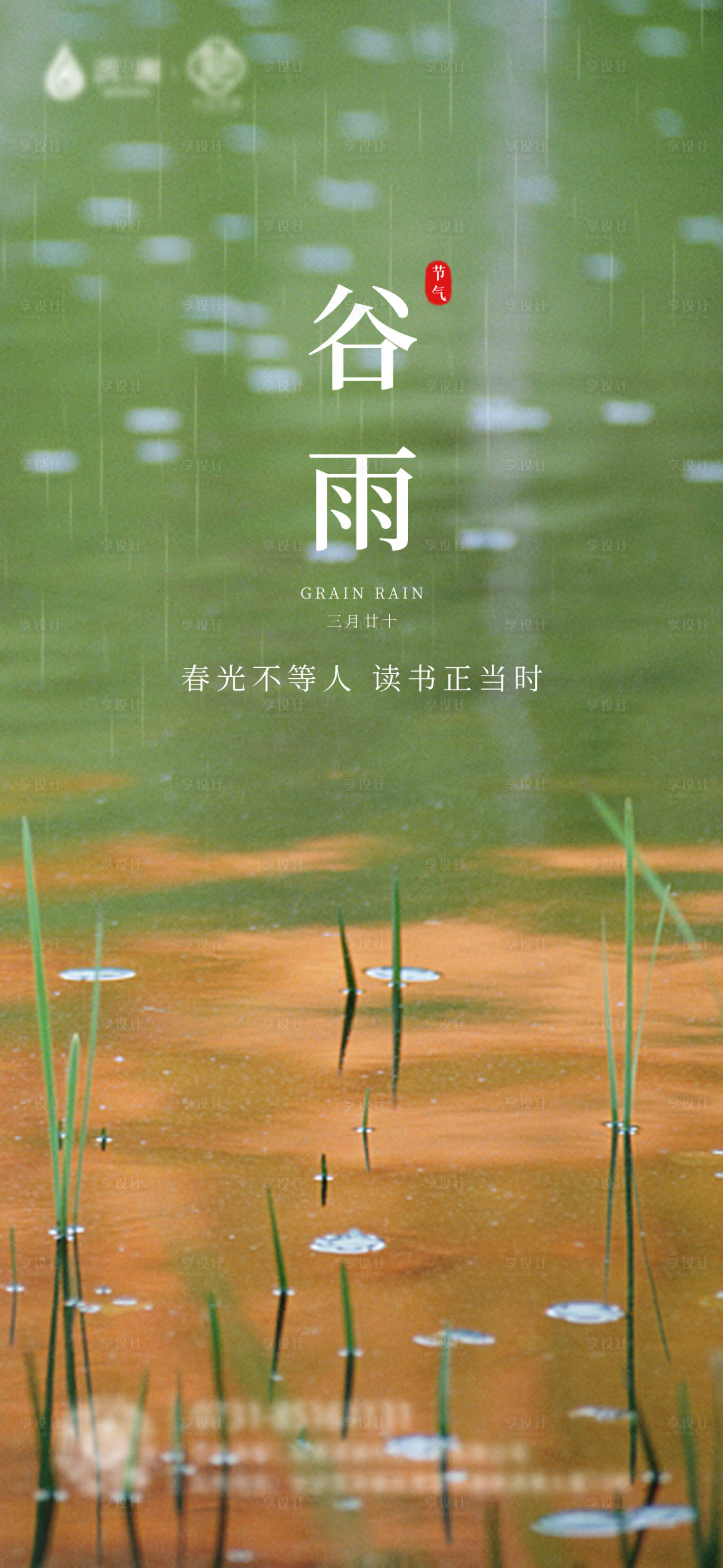 源文件下载【享设计】搜索编号：62970009356352913【二十四节气谷雨节气海报】