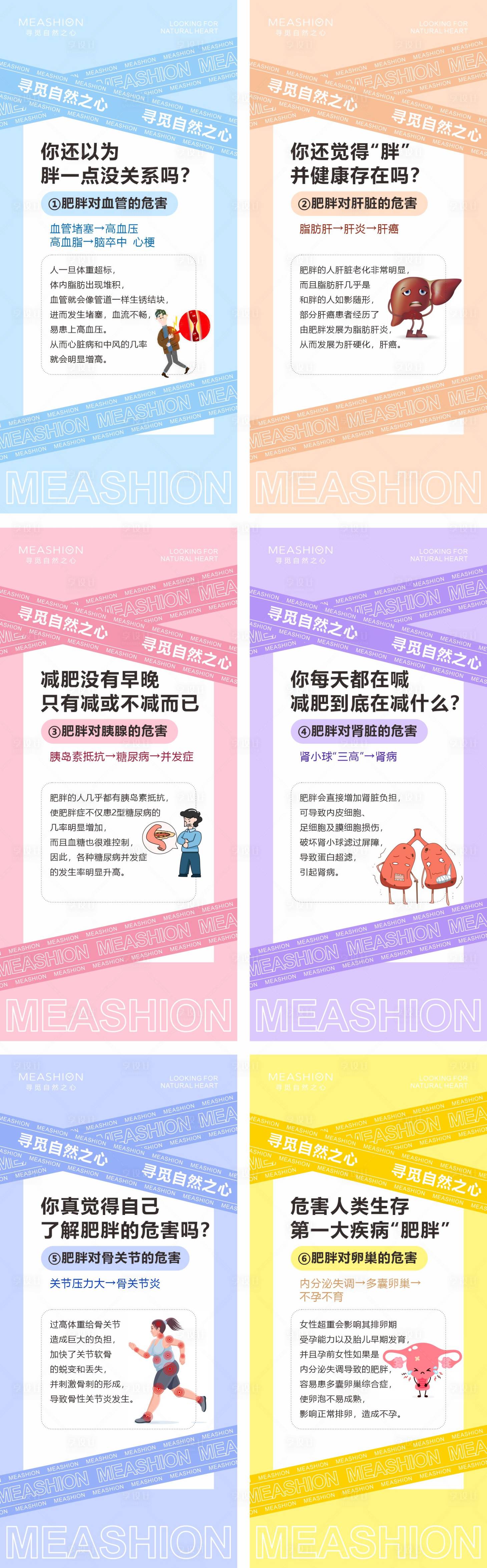 源文件下载【享设计】搜索编号：38700009259747884【减肥小知识科普系列海报】