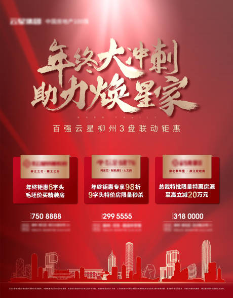 源文件下载【地产片区联动海报】编号：67620009554897485