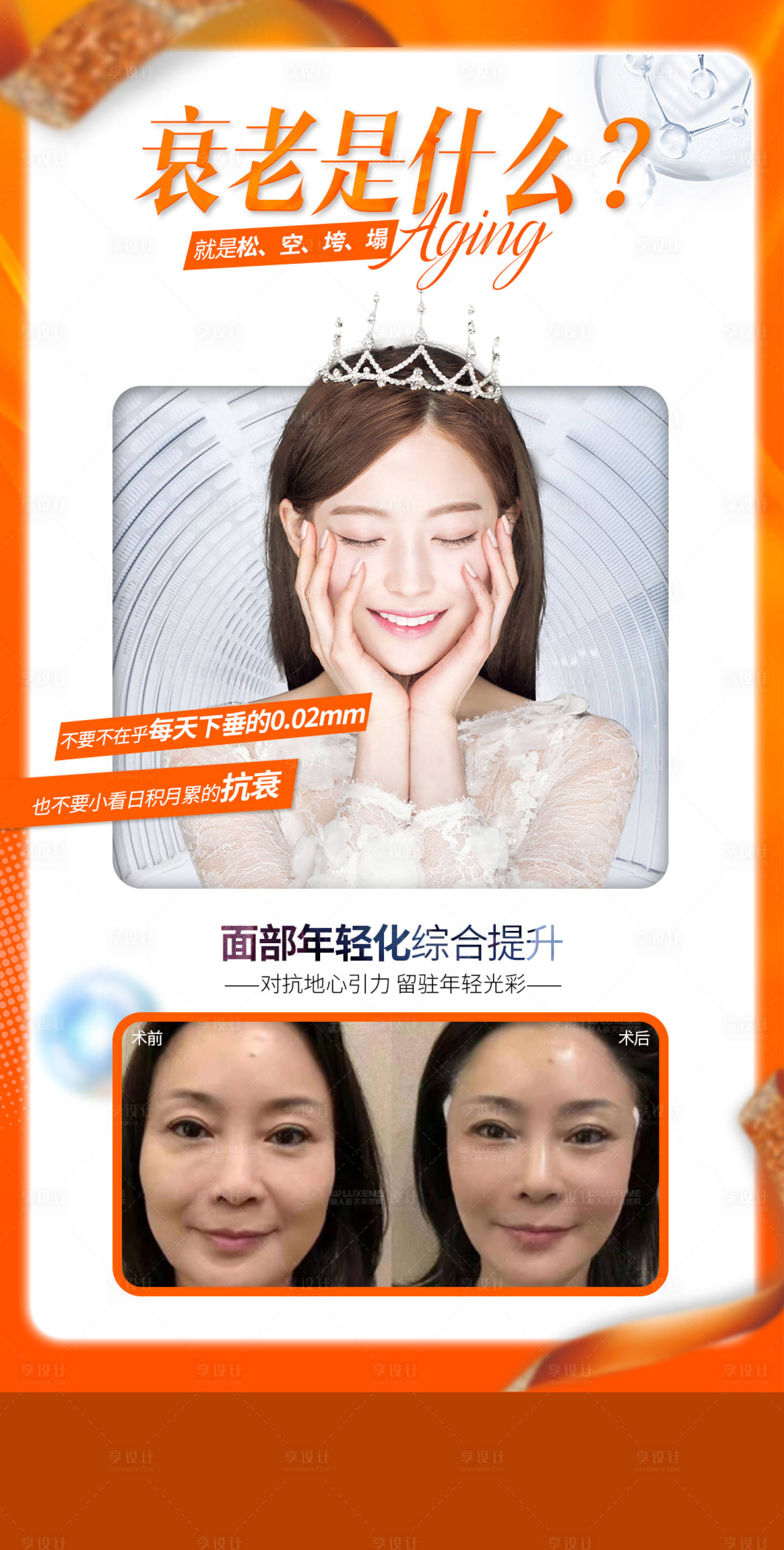 源文件下载【享设计】搜索编号：37590009739939662【抗衰医美科普海报】