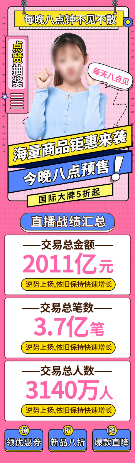 源文件下载【粉色孟菲斯线上直播预售海量商品来袭】编号：20220424161942495