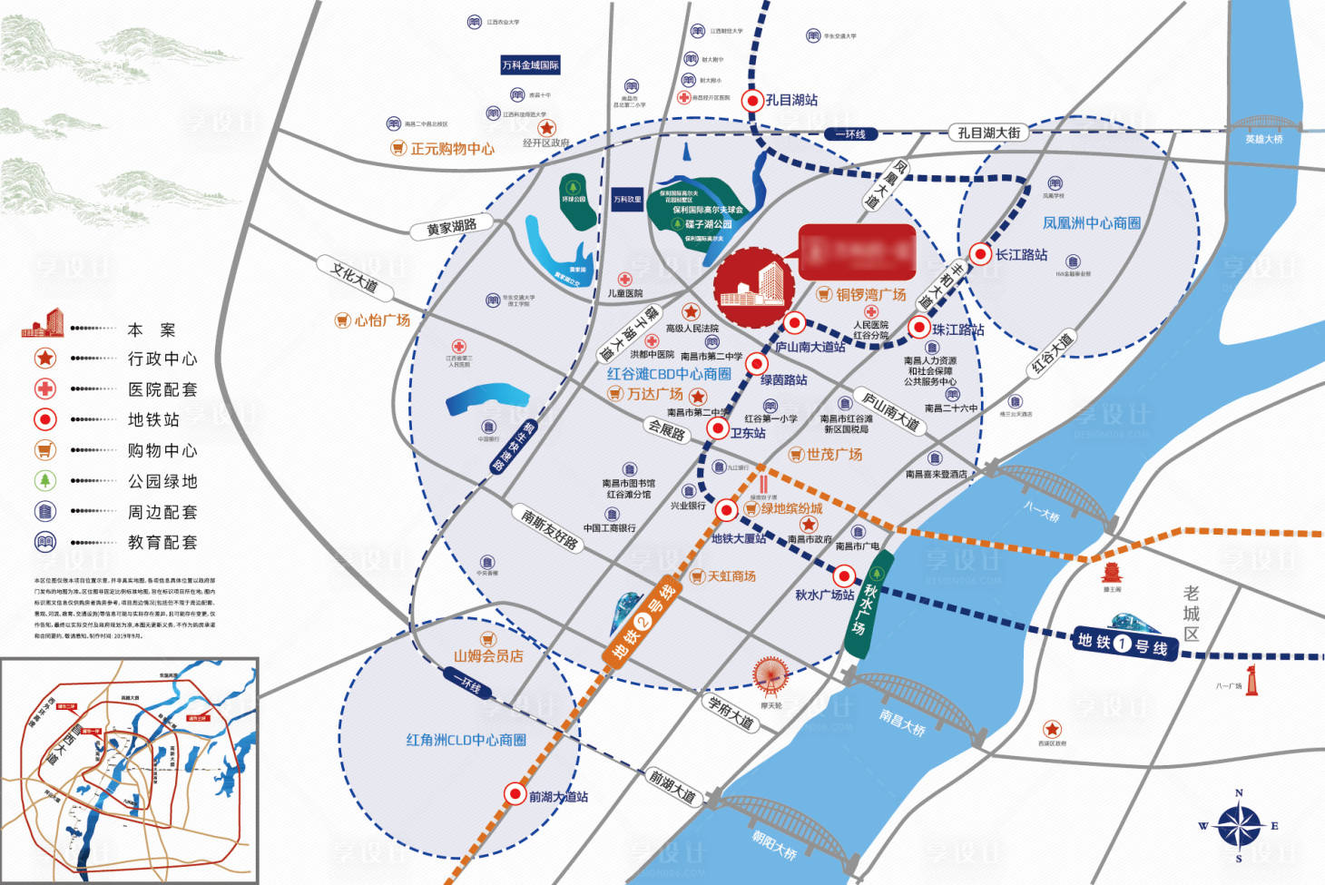 源文件下载【享设计】搜索编号：35070009456596865【地产区位图地图】