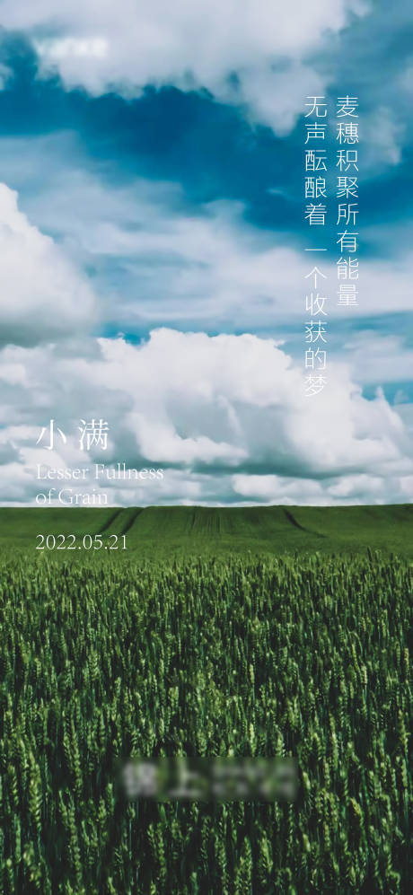 源文件下载【小满节气移动端海报】编号：35990009752001185
