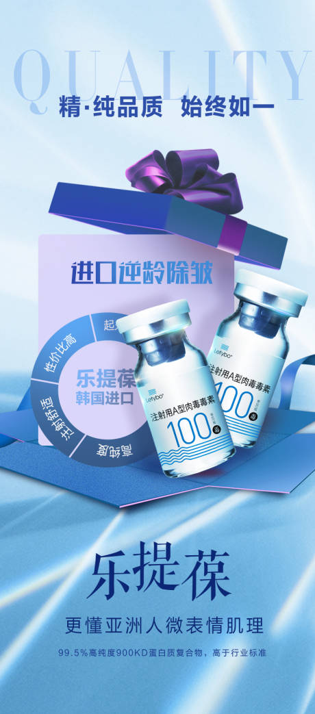 源文件下载【享设计】搜索编号：17670009532783227【医美进口乐提葆除皱海报】