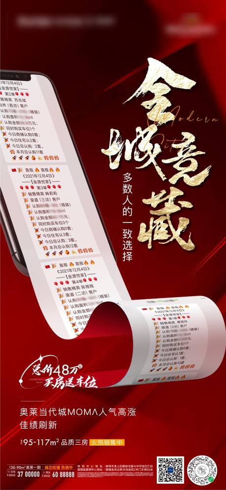 源文件下载【地产热销喜报海报】编号：56210009430487681