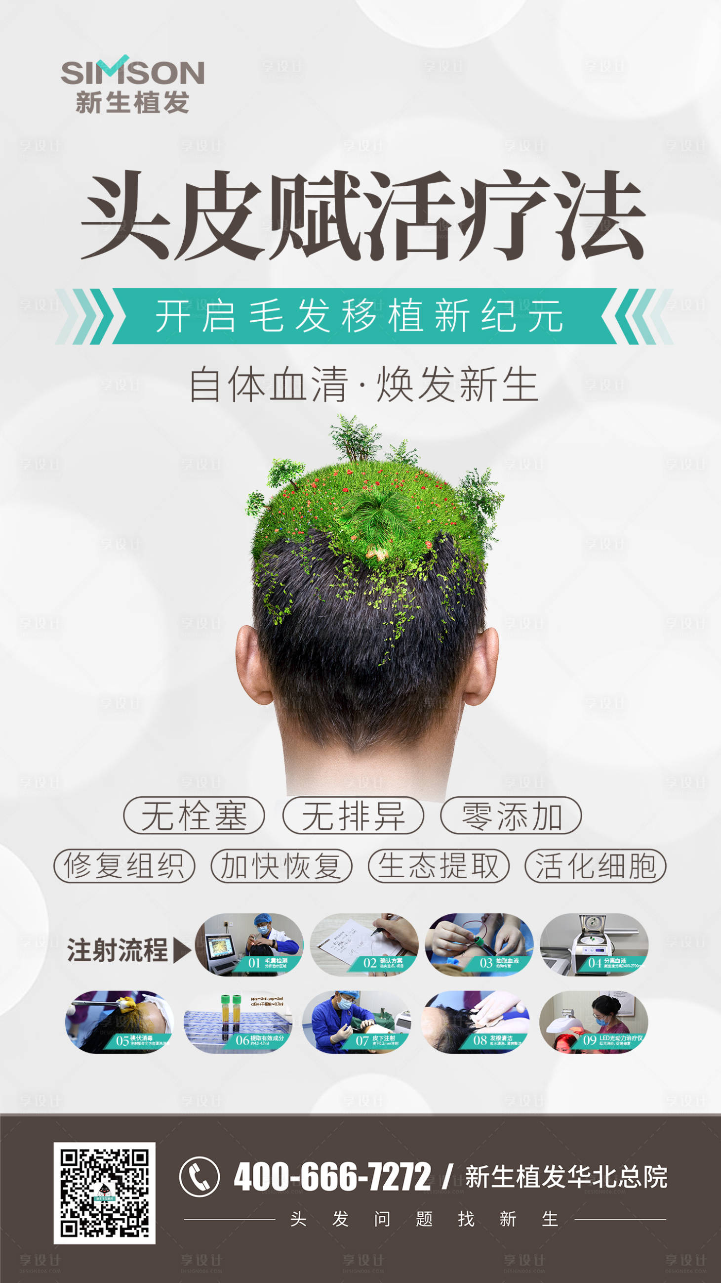 源文件下載【享設計】搜索編號：59970009475347499【透皮賦活療法海報】