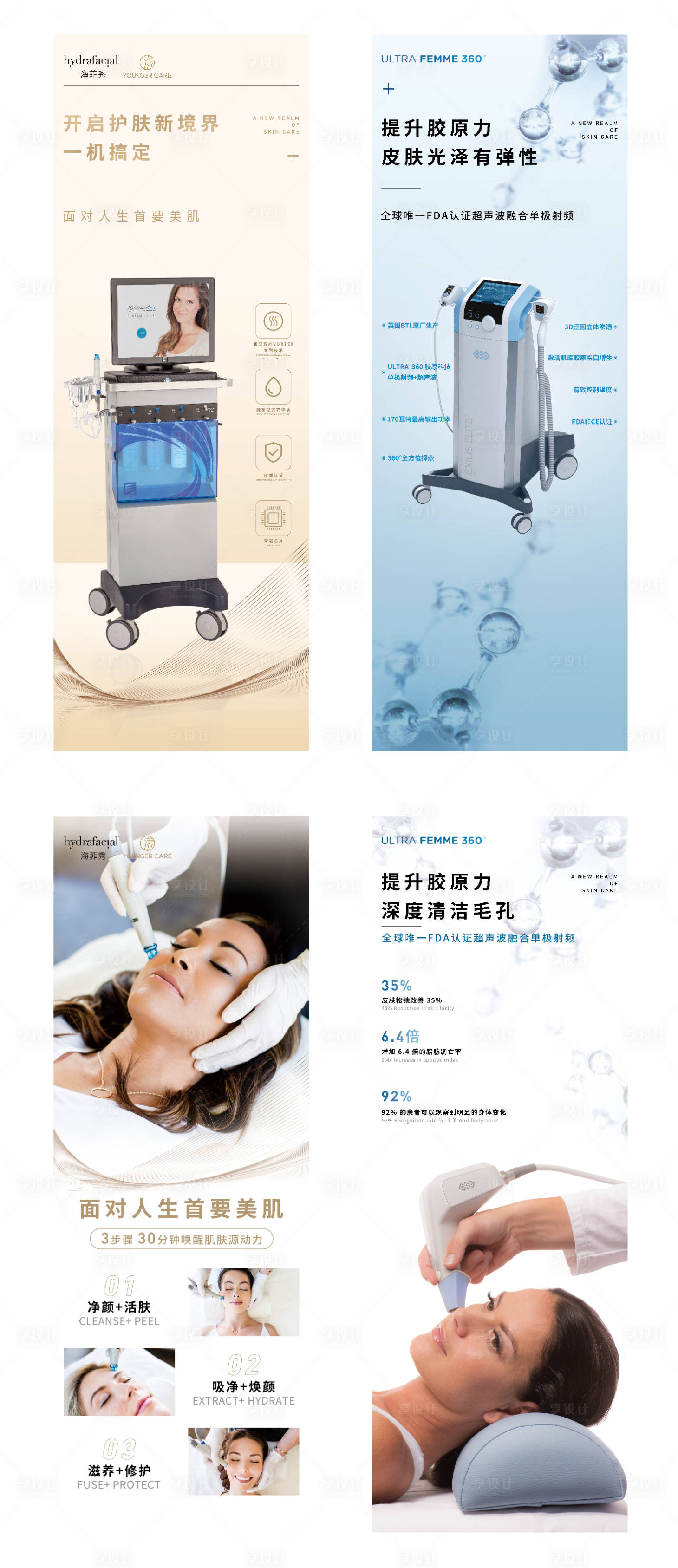 源文件下載【享設計】搜索編號：27320009435044430【美容院美容儀器系列海報】