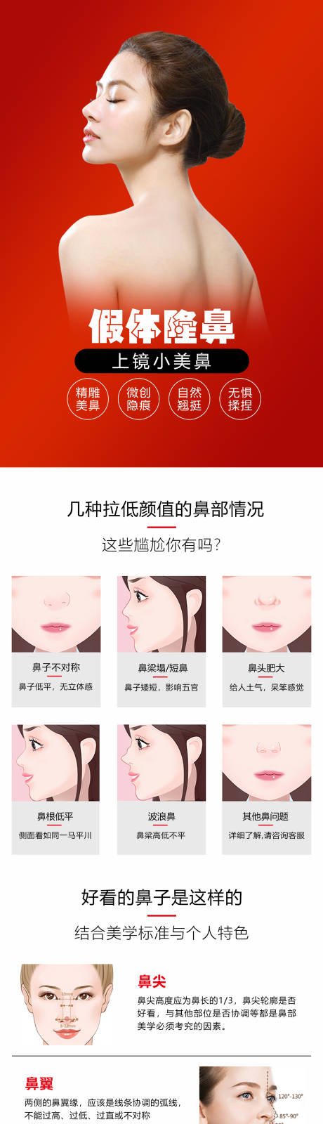 源文件下载【享设计】搜索编号：57490009646114363【医美隆鼻案例长图】