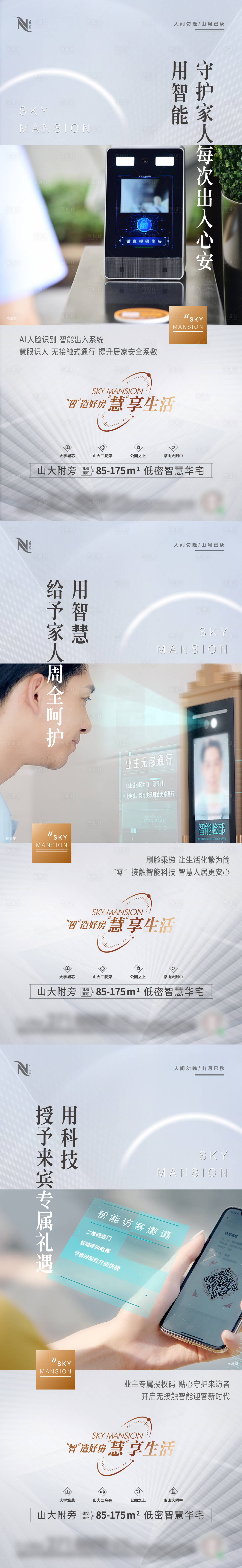 源文件下载【享设计】搜索编号：31500009500796088【地产无接触智能社区系统守护系列】