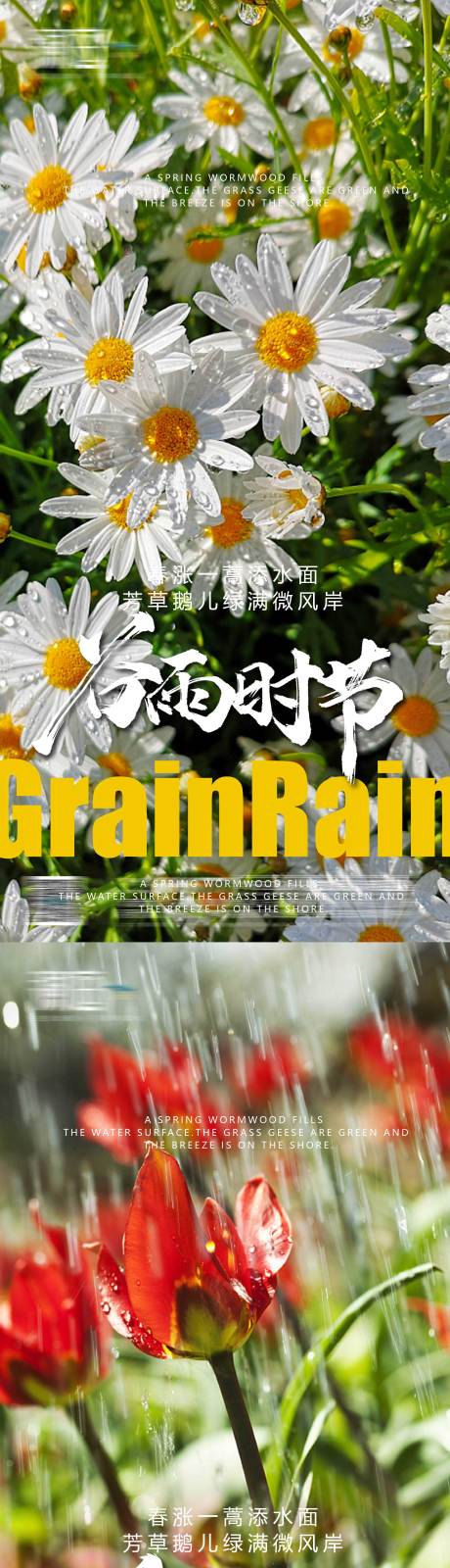 源文件下载【谷雨系列海报】编号：37940009473645767
