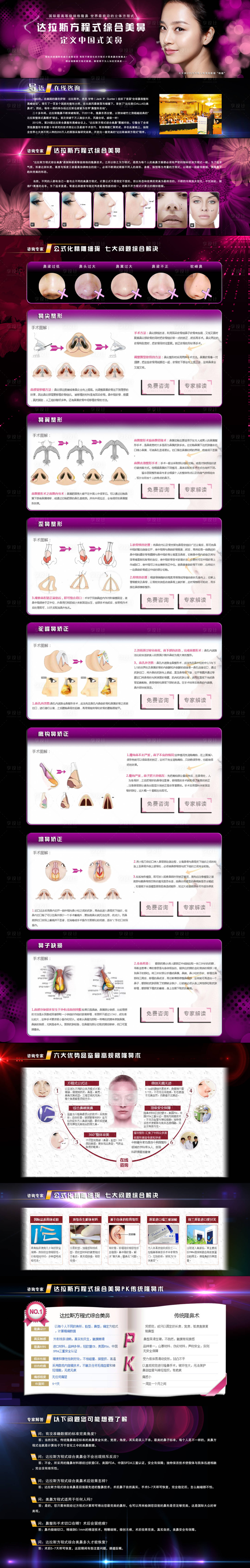 源文件下載【享設計】搜索編號：53510009517151840【隆鼻新氧詳情頁】
