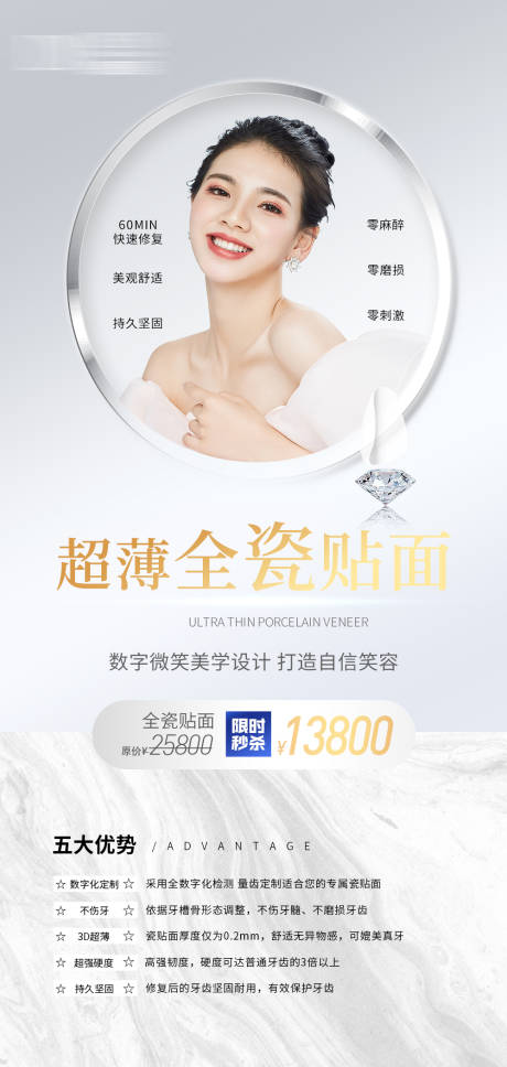源文件下载【牙齿美容促销海报】编号：78270009480204380